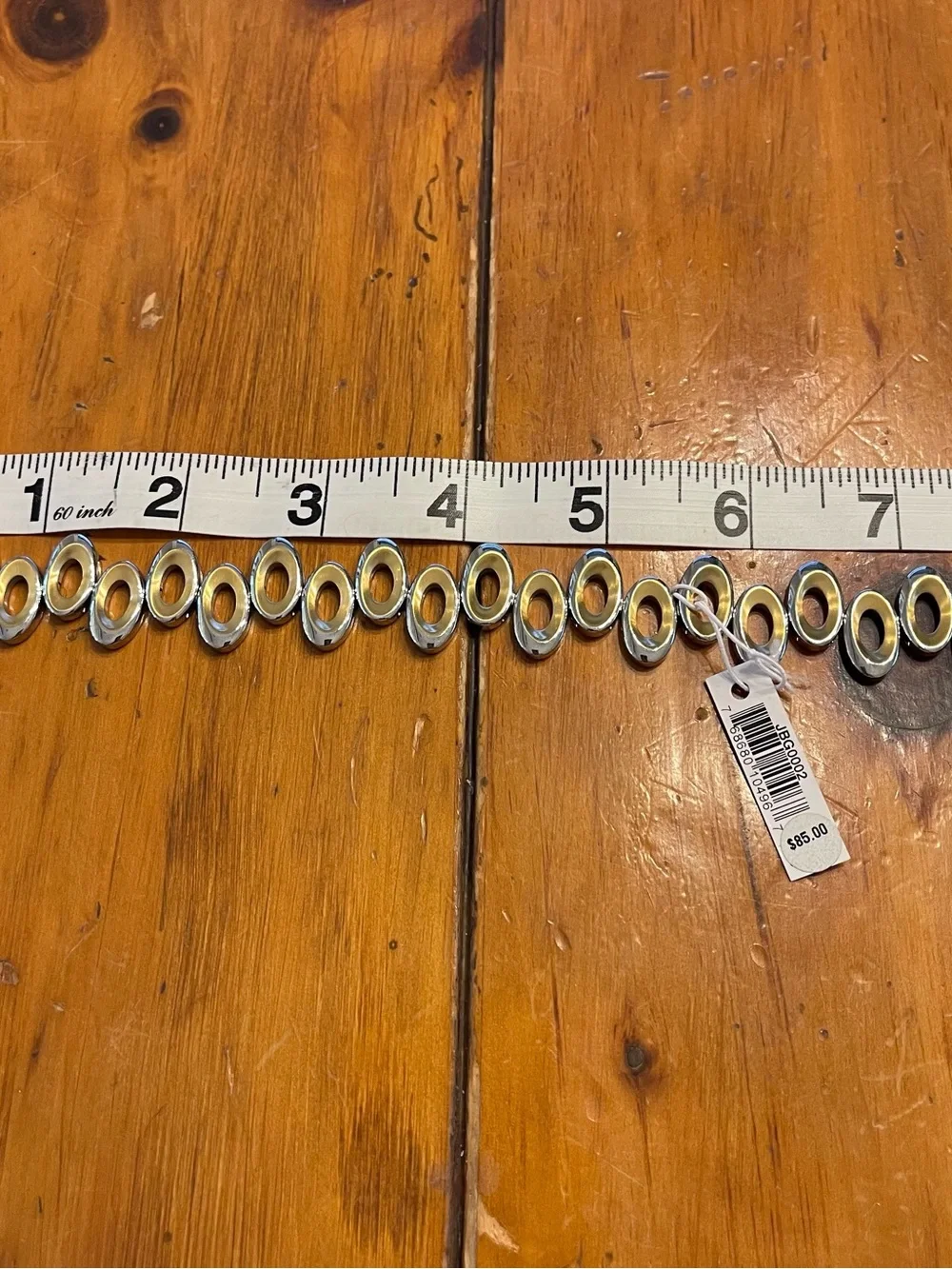 Silver and Gold Oval-Link Bracelet - NWT